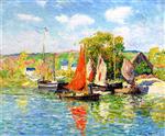 Henry Moret  - Bilder Gemälde - Jumper, the Quay