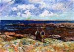 Henry Moret  - Bilder Gemälde - La Pointe de Beg er Morz