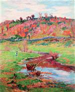Henry Moret  - Bilder Gemälde - Landscape at Pont-Aven