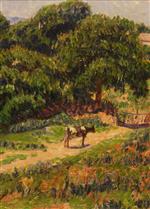 Henry Moret  - Bilder Gemälde - Landscape with Cow