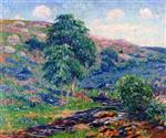 Henry Moret  - Bilder Gemälde - Le Monts d'Armée, Le Dour-Du