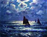 Henry Moret  - Bilder Gemälde - Moonlight