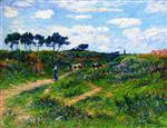 Henry Moret  - Bilder Gemälde - Path into the Moor, Brittany