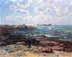 Henry Moret  - Bilder Gemälde - Pointe de Penmarch, St. Guenolé