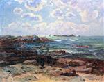 Henry Moret  - Bilder Gemälde - Pointe de Penmarch, St. Guenolé