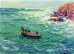 Henry Moret  - Bilder Gemälde - Pot Fishing