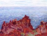 Henry Moret  - Bilder Gemälde - Red Rocks