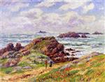 Henry Moret  - Bilder Gemälde - Rocks at Porspoder, Finistere