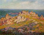 Henry Moret  - Bilder Gemälde - Rocks by the Sea