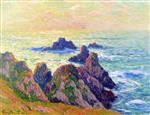 Henry Moret  - Bilder Gemälde - Rocks in Brittany