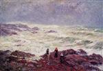 Henry Moret  - Bilder Gemälde - Rough Weather at Raguenez, near Pont Aven