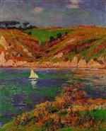 Henry Moret  - Bilder Gemälde - Sailboats in Brittany