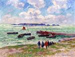 Henry Moret  - Bilder Gemälde - Saint-Guénole, Panmarch (Finistère)