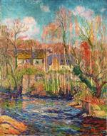 Henry Moret  - Bilder Gemälde - Spring at Pont Aven