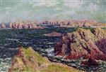 Henry Moret  - Bilder Gemälde - The Cliffs of Belle Ile