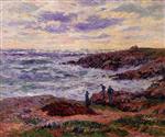 Henry Moret  - Bilder Gemälde - The Coast at Doëlan