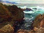 Henry Moret  - Bilder Gemälde - The Coast of Brittany