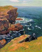 Henry Moret  - Bilder Gemälde - The Coast of Moelan
