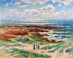 Henry Moret  - Bilder Gemälde - The Dunes of Tregune, Finistere