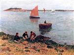 Henry Moret  - Bilder Gemälde - The Harbor at Lorient