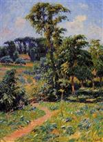 Henry Moret  - Bilder Gemälde - The Pen-Clun Valley, Clohars, Caronet