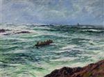 Henry Moret  - Bilder Gemälde - The Pilot, The Coast of Brittany