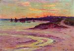 Henry Moret  - Bilder Gemälde - The Point de Lervily, Brittany