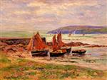 Henry Moret  - Bilder Gemälde - The Port at Loch