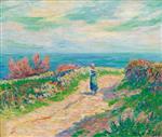 Henry Moret  - Bilder Gemälde - The Road near the Sea