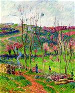 Henry Moret  - Bilder Gemälde - Winter in Brittany