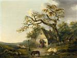 George Morland - Bilder Gemälde - A Country Inn