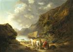 George Morland - Bilder Gemälde - A View of Westmorland