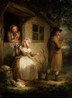 George Morland  - Bilder Gemälde - Johnny Going to the Fair
