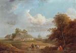 George Morland  - Bilder Gemälde - Landscape-2