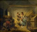 George Morland  - Bilder Gemälde - Lovers Observed