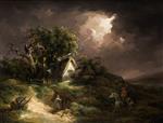 George Morland  - Bilder Gemälde - The Coming Storm, Isle of Wight