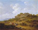 George Morland  - Bilder Gemälde - The Gravel Diggers