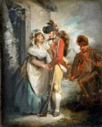 George Morland  - Bilder Gemälde - The Soldier's Departure