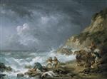 George Morland  - Bilder Gemälde - The Wreckers