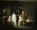 George Morland  - Bilder Gemälde - Visit to the Child at Nurse