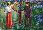 Edvard Munch - Bilder Gemälde - Adam and Eve