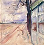 Edvard Munch - Bilder Gemälde - Am Strom, Warnemünde