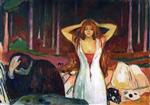 Edvard Munch  - Bilder Gemälde - Ashes