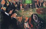 Edvard Munch  - Bilder Gemälde - At the Roulette Table in Monte Carlo