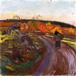 Edvard Munch  - Bilder Gemälde - Autumn Rain