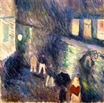 Edvard Munch  - Bilder Gemälde - Autumn Rain