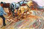 Edvard Munch  - Bilder Gemälde - Behind the Plow