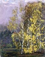 Edvard Munch  - Bilder Gemälde - Birch Trees in the Autumn