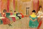 Edvard Munch  - Bilder Gemälde - Brothel Scene