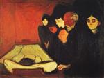 Edvard Munch  - Bilder Gemälde - By the Deathbed